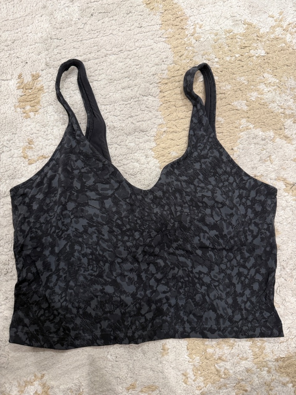lululemon align Black Patterned Sports Bralette
